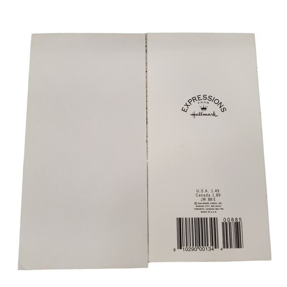 Vintage Hallmark Greeting Card Bunny with Bouquet of Flowers Vintage Cards - Picture 4 of 6